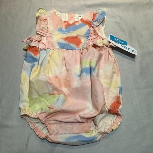 Carter's - NWT - sleeveless summer baby romper. Size 3 months - Picture 1 of 4